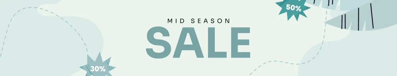 Mid season sale banner